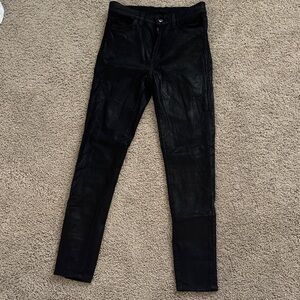Joe’s Jeans Black coated ankle the Charlie high rise size 25 Skinny Jeans